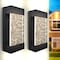 Luxrite Modern LED Up Down Outdoor Wall Light Bubble Glass 12W 3CCT 3000K-5000K IP65 12 Aluminum ETL, 2PK LR40395-2PK - alternate 1